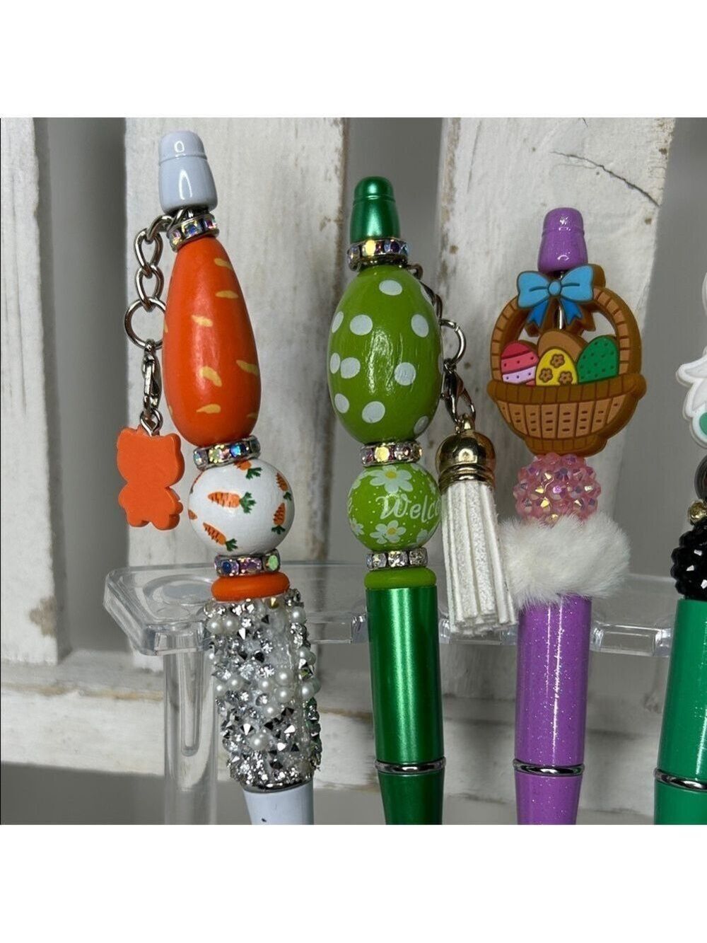 Easter Spring Colorful Charm Pen Set - Picture 3 of 4